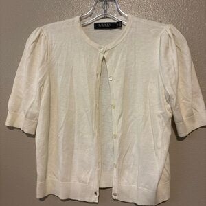 Ralph Lauren Cream Button-Down Women's Shirt